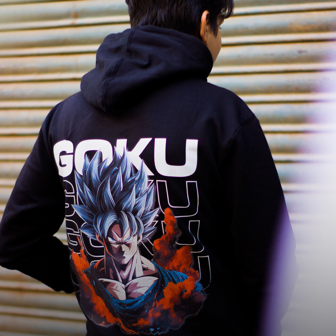 Goku The Saiyan Warrior Hoodie Iconic Nimbus Epic Saiyan Strengt GENTEEZ